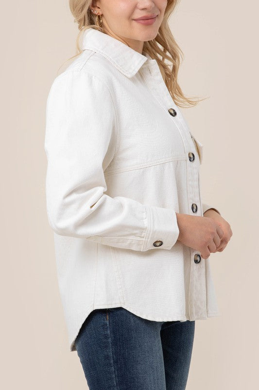 DENIM SHIRT WITH POCKETS