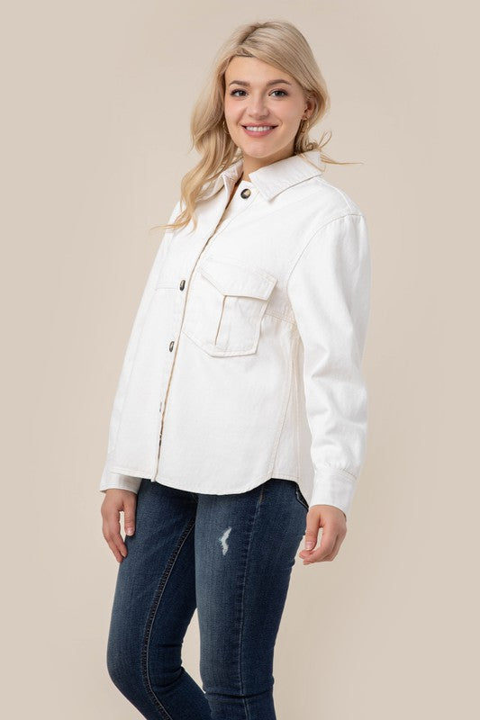DENIM SHIRT WITH POCKETS