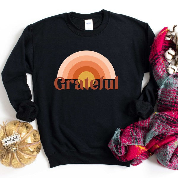 Grateful Rainbow Graphic Sweatshirt