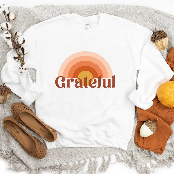 Grateful Rainbow Graphic Sweatshirt