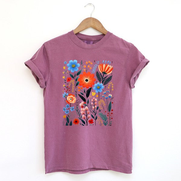 Floral Garden Garment Dyed Tee