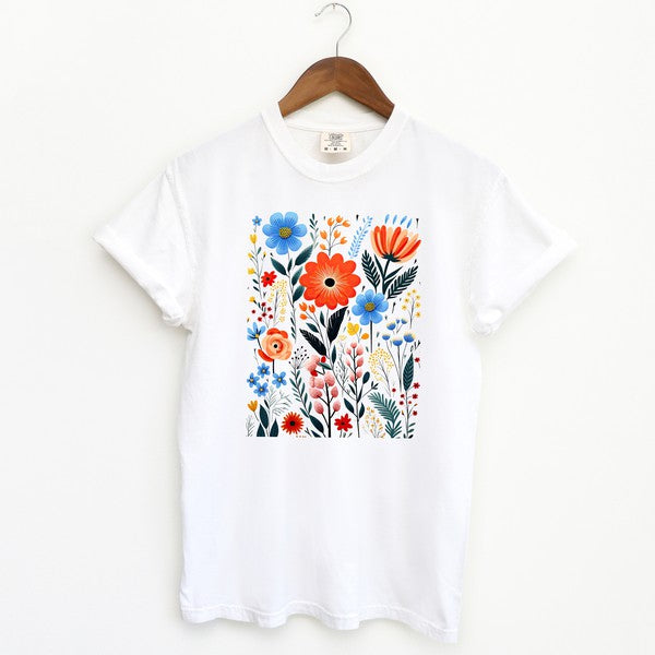 Floral Garden Garment Dyed Tee