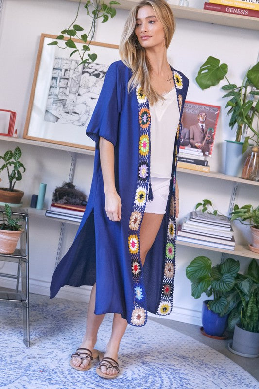 Crochet Long Cardigan