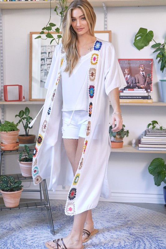 Crochet Long Cardigan