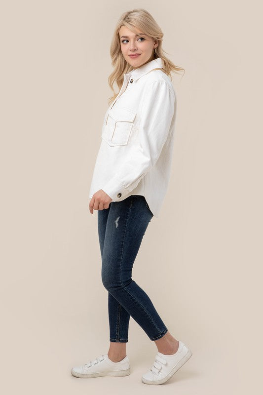 DENIM SHIRT WITH POCKETS