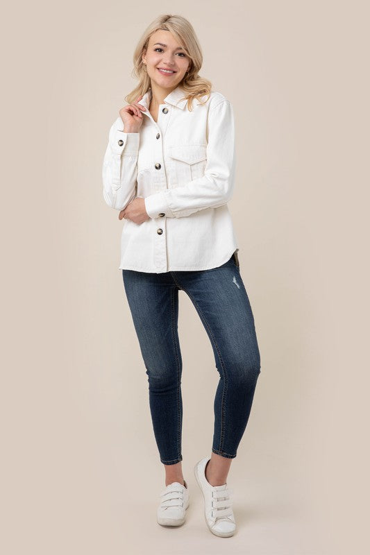 DENIM SHIRT WITH POCKETS