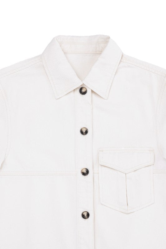 DENIM SHIRT WITH POCKETS