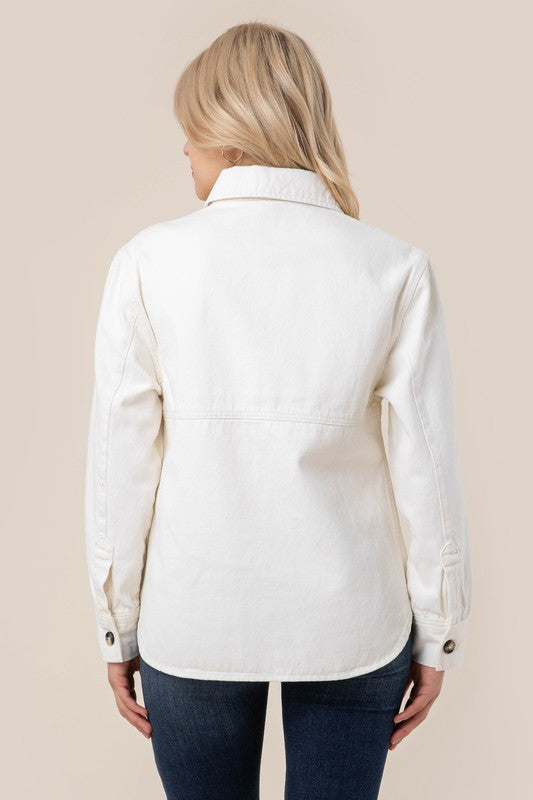 DENIM SHIRT WITH POCKETS
