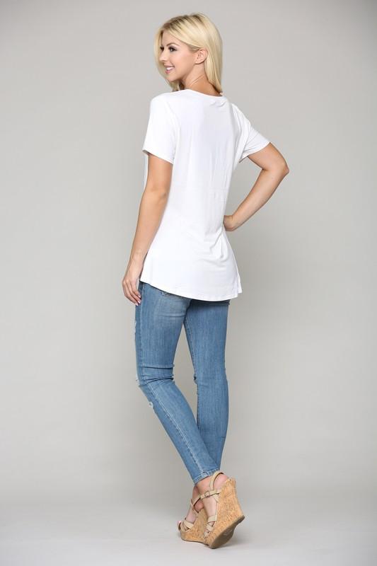 KENDALL V-NECK TOP | WREN & CHAR