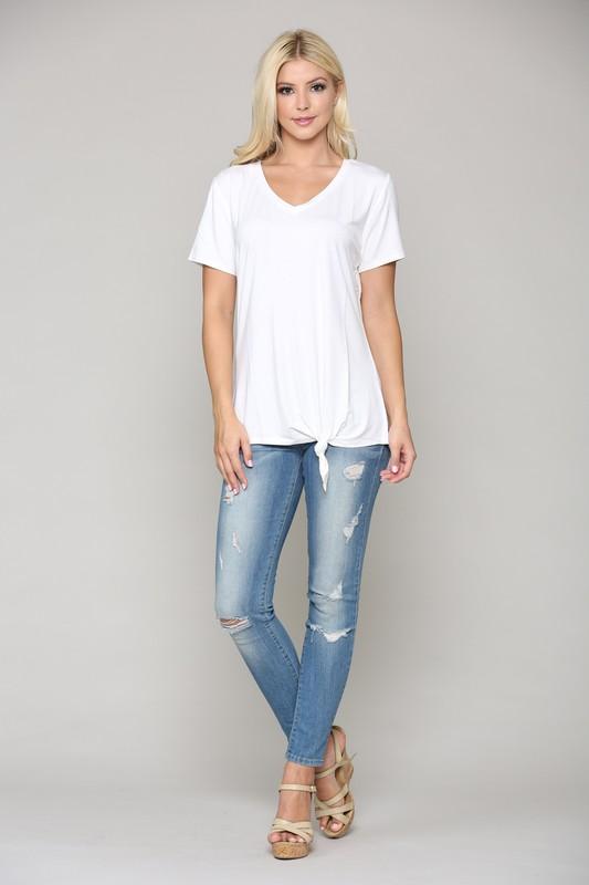 KENDALL V-NECK TOP | WREN & CHAR
