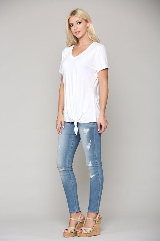 KENDALL V-NECK TOP | WREN & CHAR