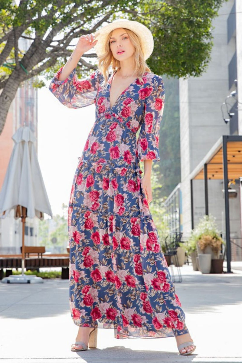 FRILL TRILL MAXI DRESS