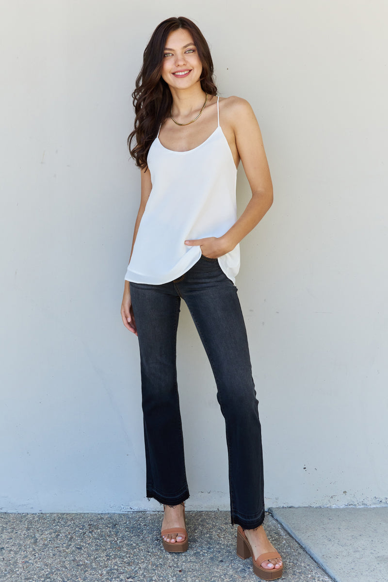 MAKE ME BLUSH CHIFFON CAMI TOP