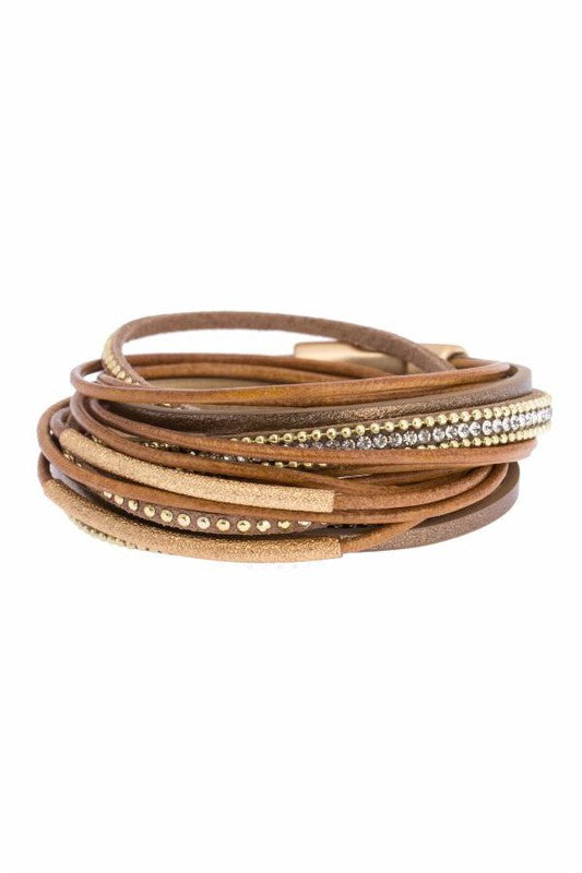 FLAUNT MULTI STRAND WRAP BRACELET