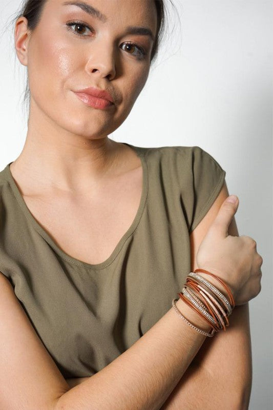 FLAUNT MULTI STRAND WRAP BRACELET