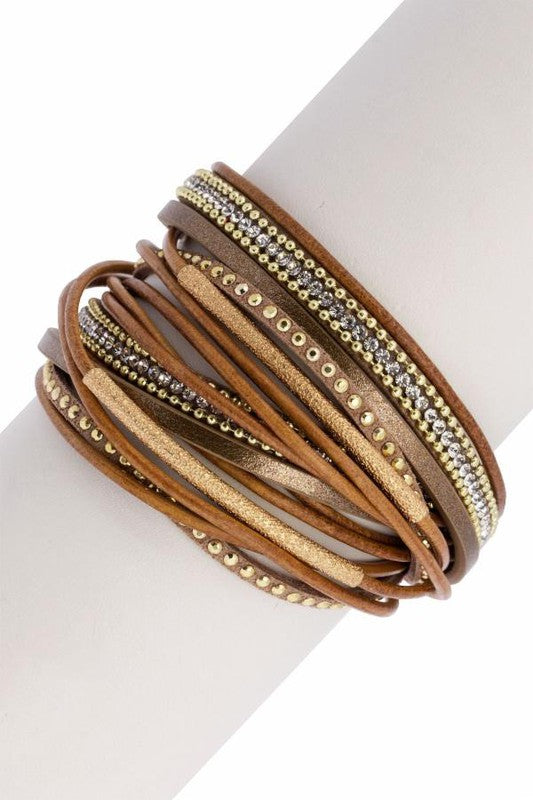 FLAUNT MULTI STRAND WRAP BRACELET