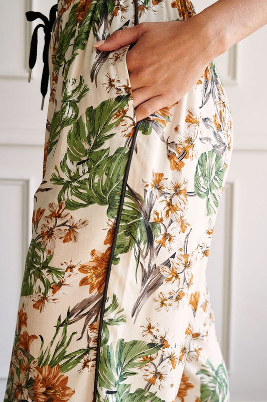 HAYDEN TROPICAL STRAIGHT PANTS