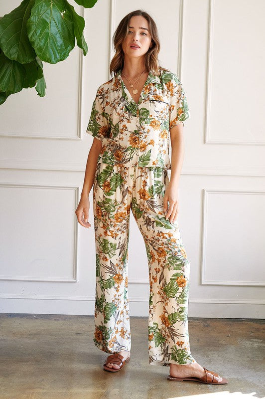 HAYDEN TROPICAL STRAIGHT PANTS