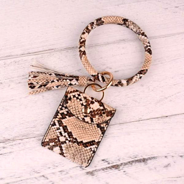 CARD HOLDER KEYCHAIN BANGLE - SNAKE | WREN & CHAR