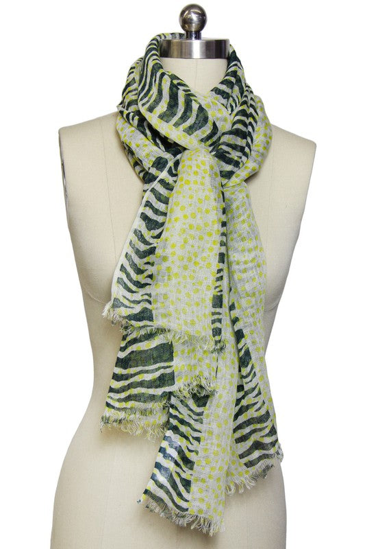 ZEDOT STRIPED SCARF