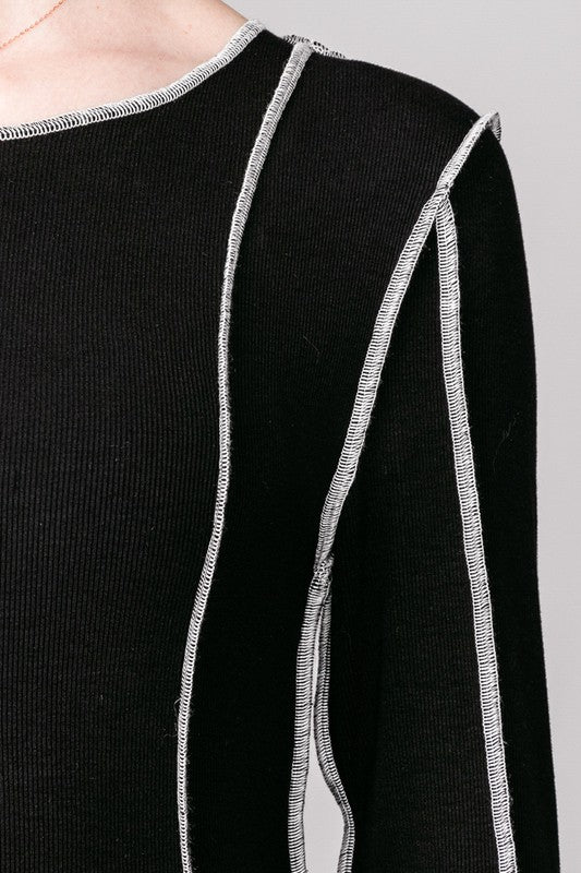 REESE REVERSE STITCH TOP