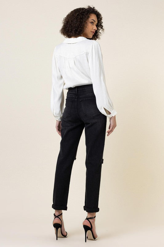 Maggie High Waisted Boyfriend Jeans