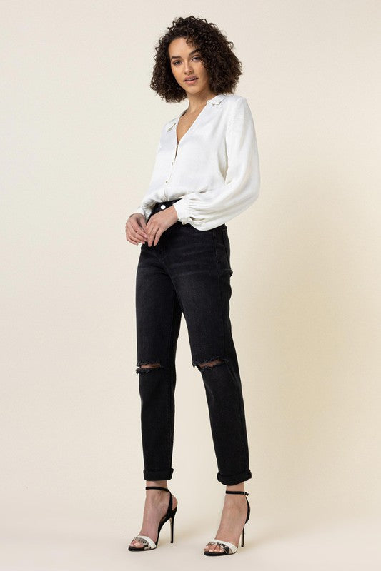 Maggie High Waisted Boyfriend Jeans