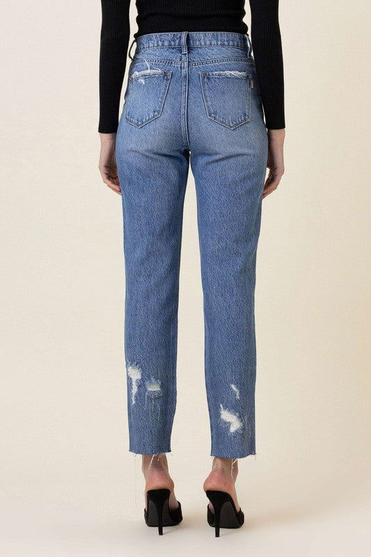 Ella High Waisted Straight Leg Jean