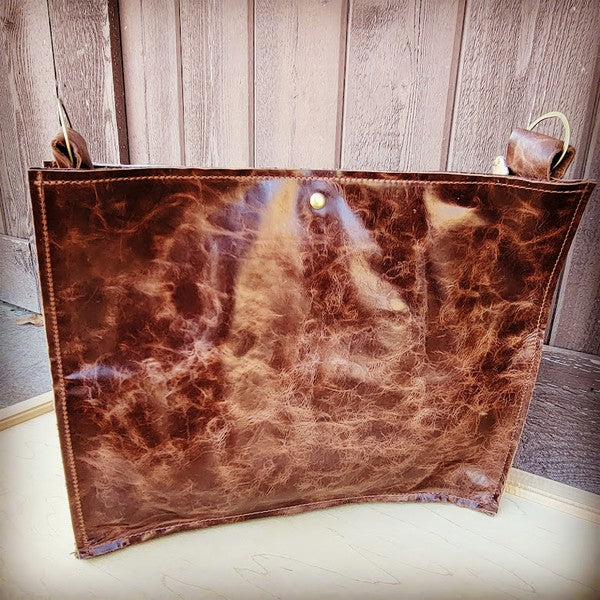 TURQUOISE LAREDO LEATHER HANDBAG