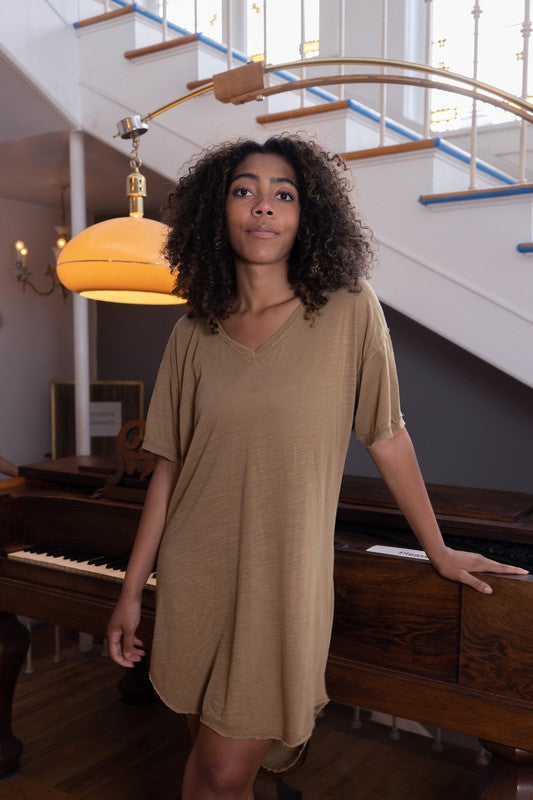 DAYDREAM NIGHT DRESS - BROWN
