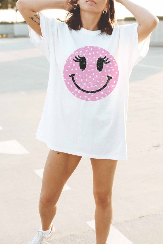 Wink Smiley Face Graphic T-Shirt