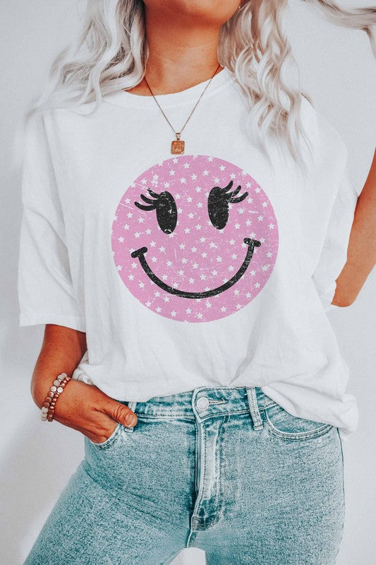 Wink Smiley Face Graphic T-Shirt