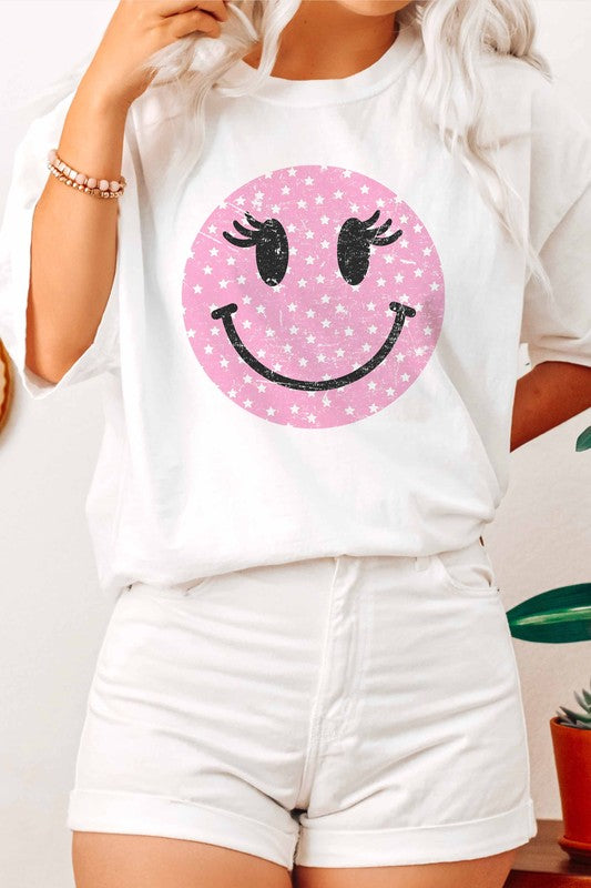 Wink Smiley Face Graphic T-Shirt