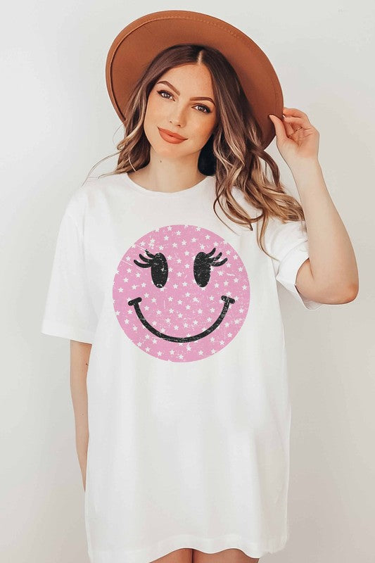 Wink Smiley Face Graphic T-Shirt