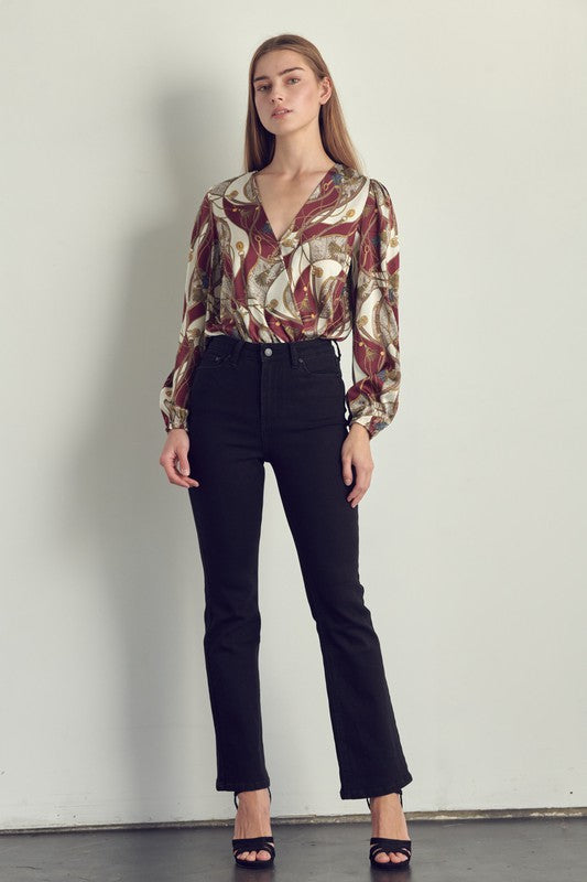 ABSTRACT PRINT BODYSUIT