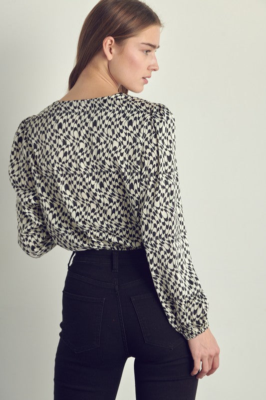 ABSTRACT PRINT BODYSUIT