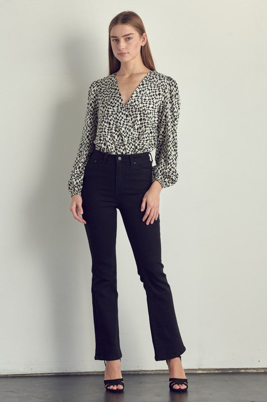 ABSTRACT PRINT BODYSUIT