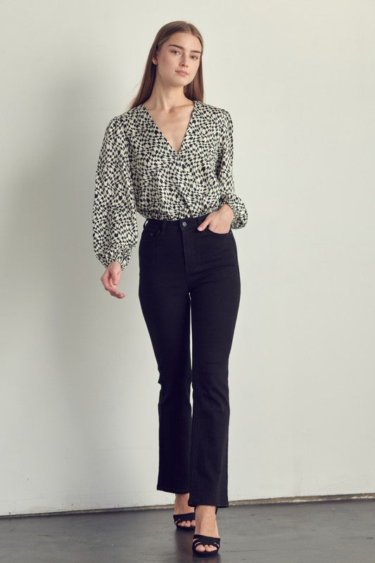 ABSTRACT PRINT BODYSUIT
