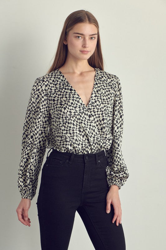 ABSTRACT PRINT BODYSUIT