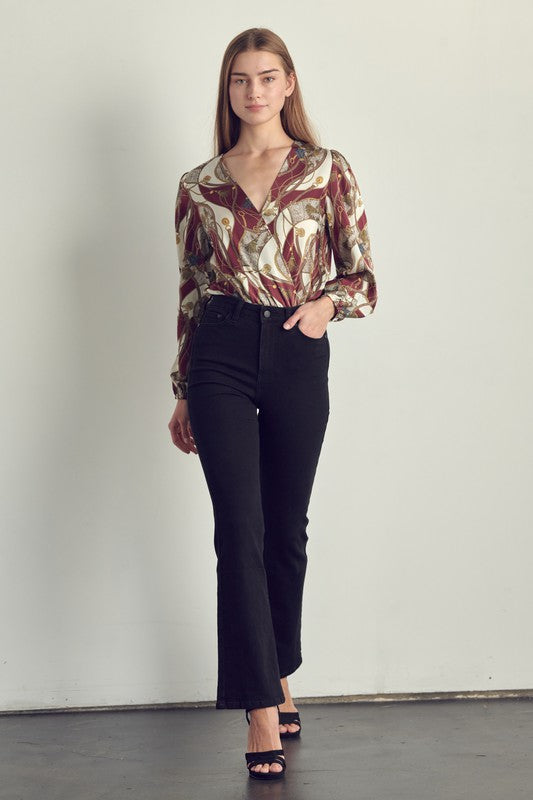 ABSTRACT PRINT BODYSUIT