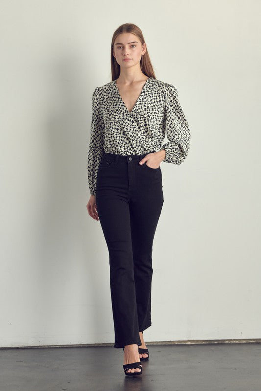 ABSTRACT PRINT BODYSUIT