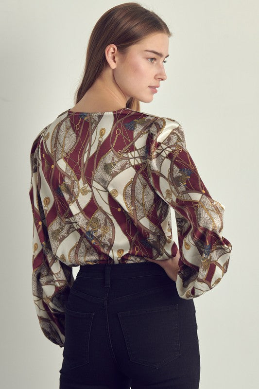 ABSTRACT PRINT BODYSUIT