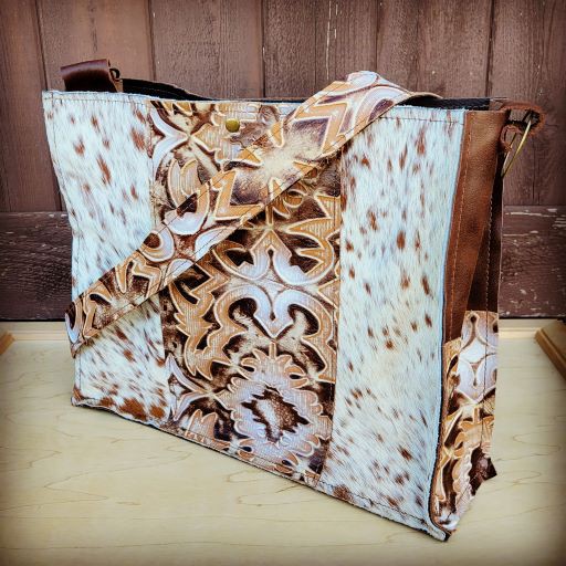 LARGE HAIR LAREDO HANDBAG