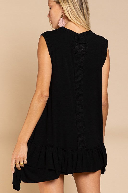 Ruffle Hem Tunic Dress