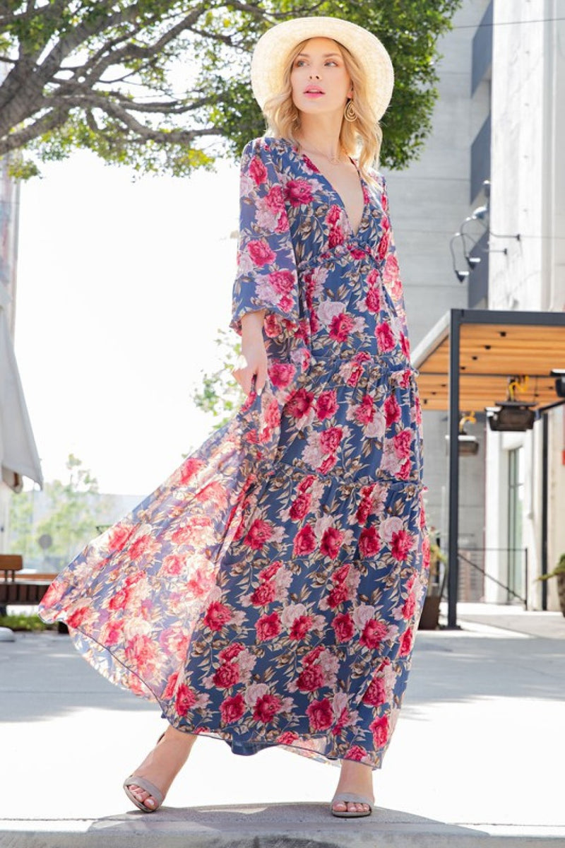 FRILL TRILL MAXI DRESS