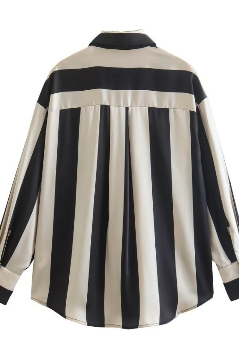 Super Striped Dropped Shoulder Shirt