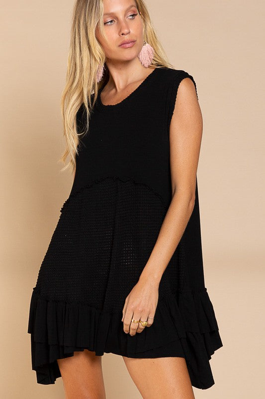 Ruffle Hem Tunic Dress