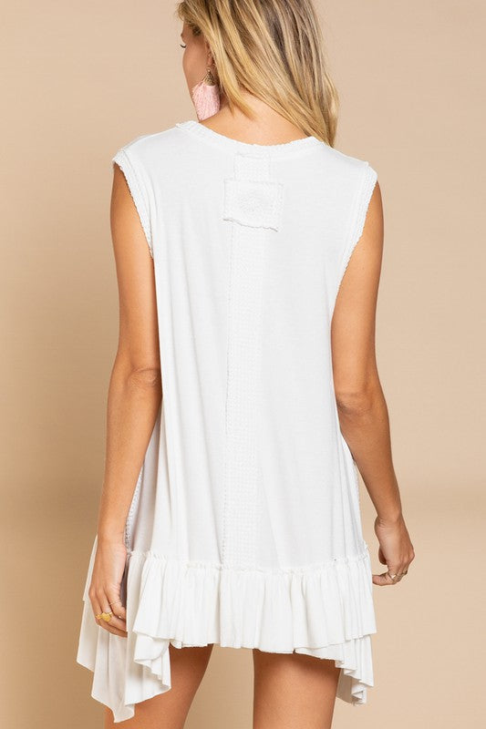 Ruffle Hem Tunic Dress