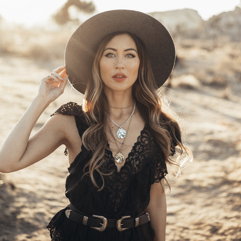 MOUNTAINS OF THE SUN NECKLACE/SILVER | WREN & CHAR
