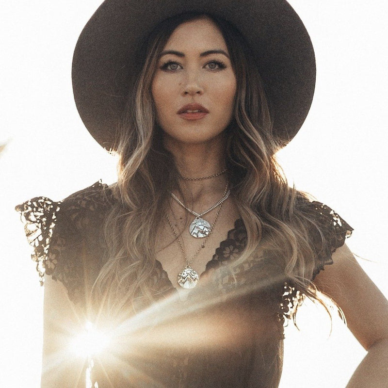 MOUNTAINS OF THE SUN NECKLACE/SILVER | WREN & CHAR